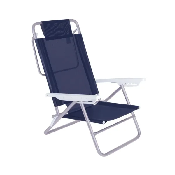 0040|Silla reclinable de verano azul
