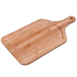 0044|Tabla de Bambú con Asa 38,5cm x 20,5cm