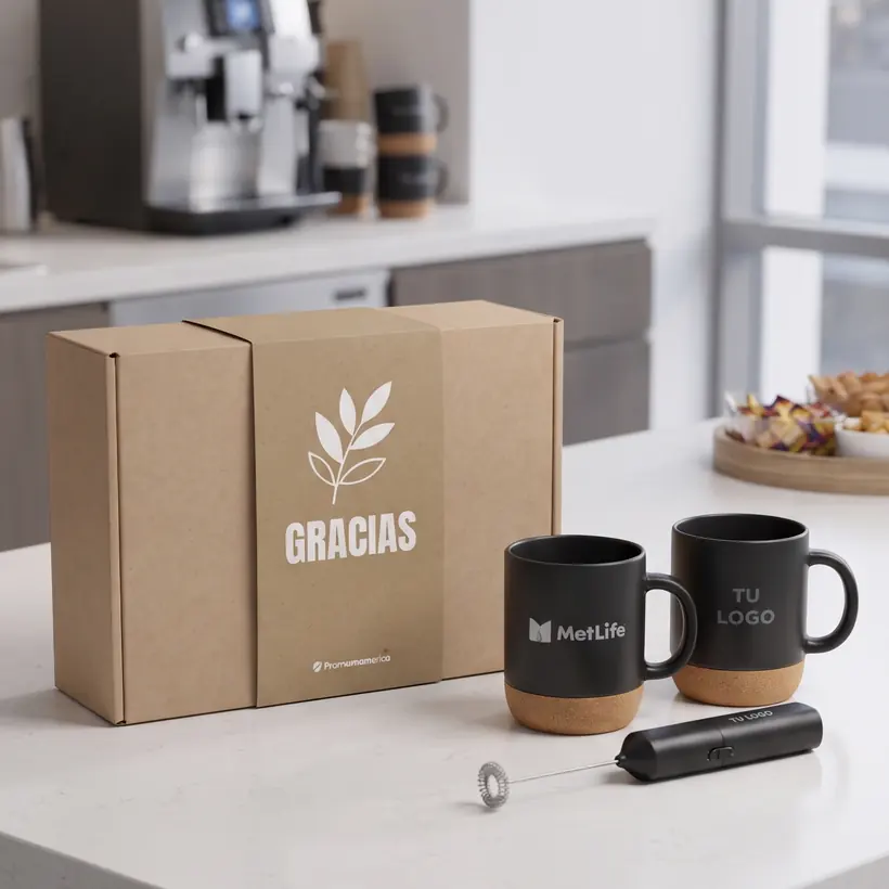 Set Cafetero: regalo empresarial de fin de año con tu logo